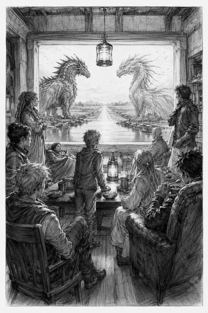 Interior illustration from Book Three · Part Five